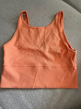 Lululemon Women's Ribbed Tank Bralette - Orange